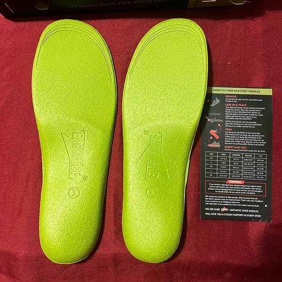 EasyFeet Flame Boost Athletic Shoe Insoles Fire Size Men 9- 10.5 Women 10- 11 - Picture 3 of 7
